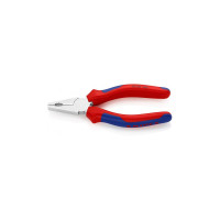 Пассатижи (плоскогубцы) комбинированные Ø9,0мм, 140мм KNIPEX 03 05 140, хромированные