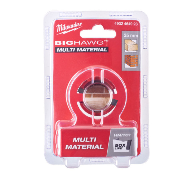Коронка по мультиматериалам BIG HAWG™ TCT MILWAUKEE, Ø35мм