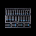 Набор торцевых головок 1/2" ударных длинных 25ед (08-36mm)