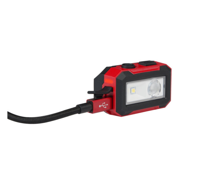 Фонарь светодиодный аккумуляторный налобный Micro-USB MILWAUKEE, IR HL450 450 люменов