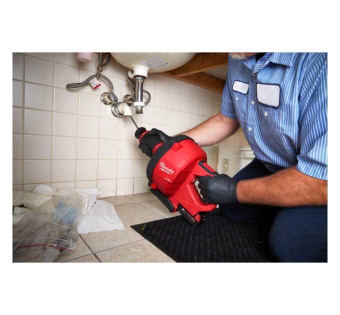 Машина прочистная аккумуляторная MILWAUKEE M18 FDCPF10-0C трос 10м (каркас+ведро)