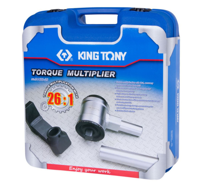 Мультипликатор 1/2"F x 1"M (26:1) усилие 173-4500 Нм KING TONY