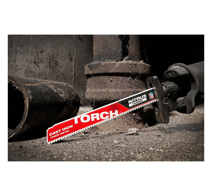 Полотно для сабельных пил TORCH CARBIDE NITRUS MILWAUKEE,230х3,1мм, (5шт), (металл), (замена на 4847