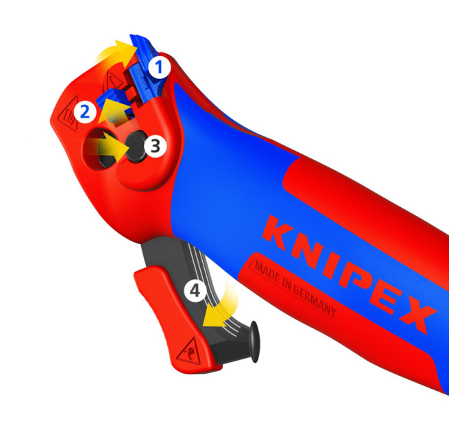 Нож с пяткой двухфункциональный KNIPEX 16 50 145 SB