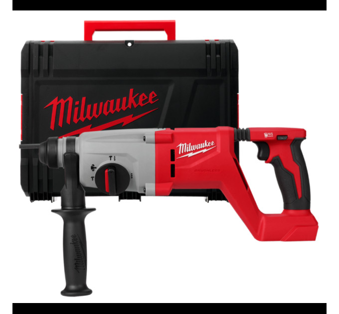 Перфоратор акумуляторний безщітковий SDS-PLUS MILWAUKEE M18 BLHACD26-0X (2,6 Дж) (каркас, HDкейс)