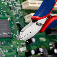 Кусачки боковые (бокорезы) для электроники, Ø1,6мм, 115мм KNIPEX 77 02 115, полированные