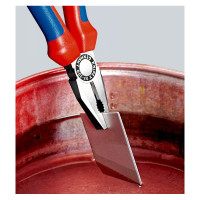 Пассатижи (плоскогубцы) комбинированные Ø13,0мм, 200мм KNIPEX 03 02 200, фосфатированные