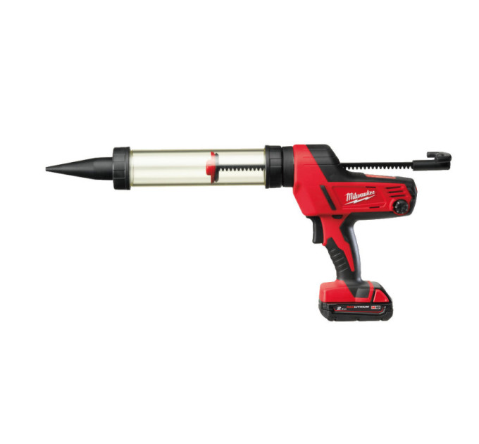 Пистолет для герметиков акумуляторный MILWAUKEE, C18 PCG/400T-201B, 400мл (ЗУ, 1 акк.Х2Ач, сумка)