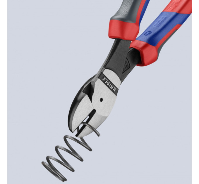 Кусачки боковые (бокорезы) особой мощности, Ø4,2мм, 200мм KNIPEX 74 02 200, фосфатированные