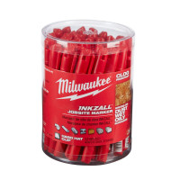 Маркер для стройплощадки INKZALL MILWAUKEE, тонкий красный