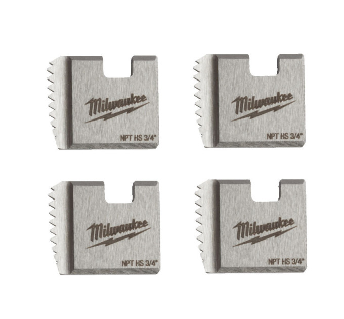 Плашки для резьбонарезного инструмента MILWAUKEE FPTD 3/4" NPT HS (4шт) (для M18 FPT)