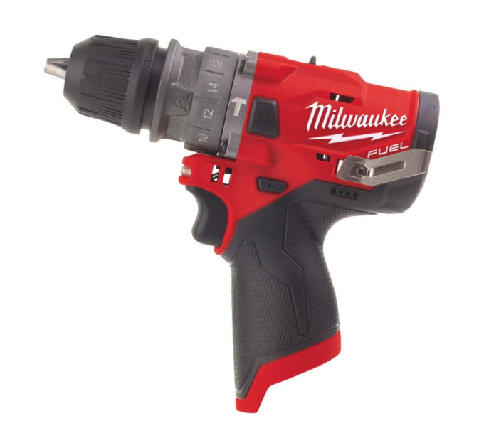 Дриль-шуруповерт акумуляторна безщіткова ударна MILWAUKEE M12 FPDX-0 (37Нм) (каркас+HDкейс)