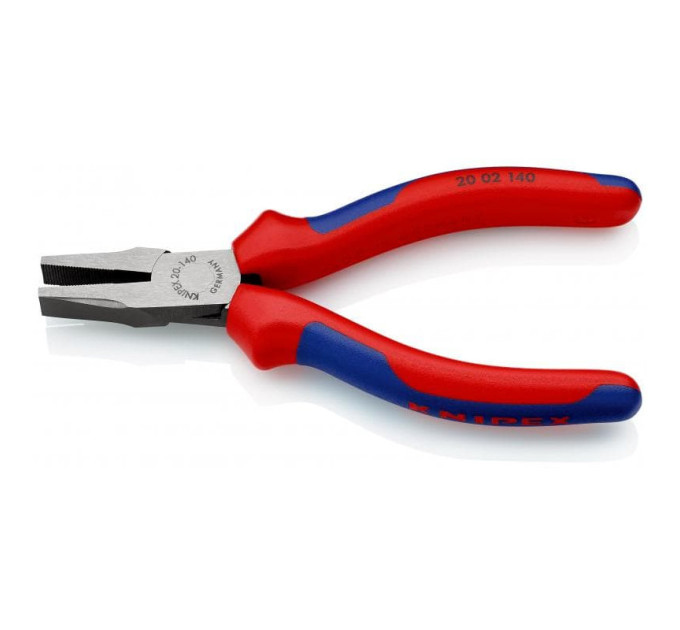 Плоскогубцы с гладкими губками, 140мм KNIPEX 20 02 140, фосфатированные