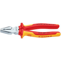 Пассатижи (плоскогубцы) особой мощности Ø13,0мм, 200мм VDE KNIPEX 02 06 200, хромированные