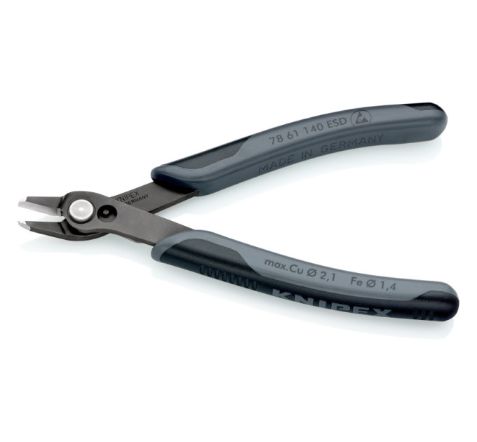 Кусачки Electronic Super Knips XL Ø2,1мм, 140мм KNIPEX 78 61 140 ESD SB