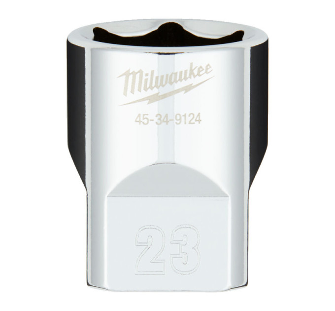 Головка торцевая хромированная ½” 6гр. MILWAUKEE, 23мм