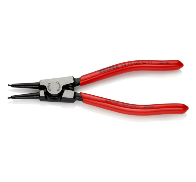 Щипцы для наружных стопорных колец прямые, Ø14-18мм KNIPEX 46 11 G3, Ø2,3мм фосфатированные