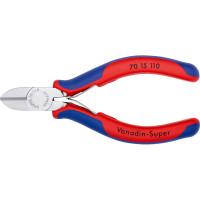 Кусачки боковые (бокорезы), Ø3,0мм, 110мм KNIPEX 70 15 110, хромированные