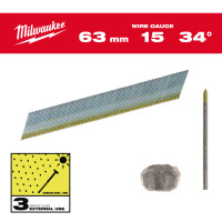 Набор гвоздей для нейлера 15G/34°/38мм INOX (2500 шт) Набор гвоздей для нейлера 15G/34°/38мм INOX (2500 шт)