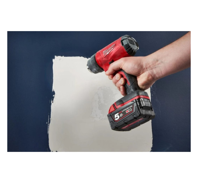 Пистолет горячего воздуха - фен аккумуляторный MILWAUKEE M18 BHG-502C (ЗУ+2акк.Х5Ач+кейс)