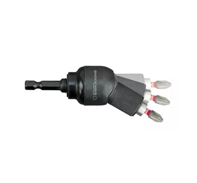 Кутова насадка KNUCKLE™ SHOCKWAVE™ + 10 біт у комплекті MILWAUKEE 4932459781