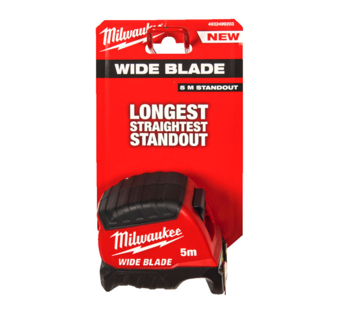 Рулетка WIDE BLADE MILWAUKEE (Gen2), 5м (35мм)
