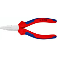 Плоскогубцы с гладкими губками, 140мм KNIPEX 20 05 140, хромированные