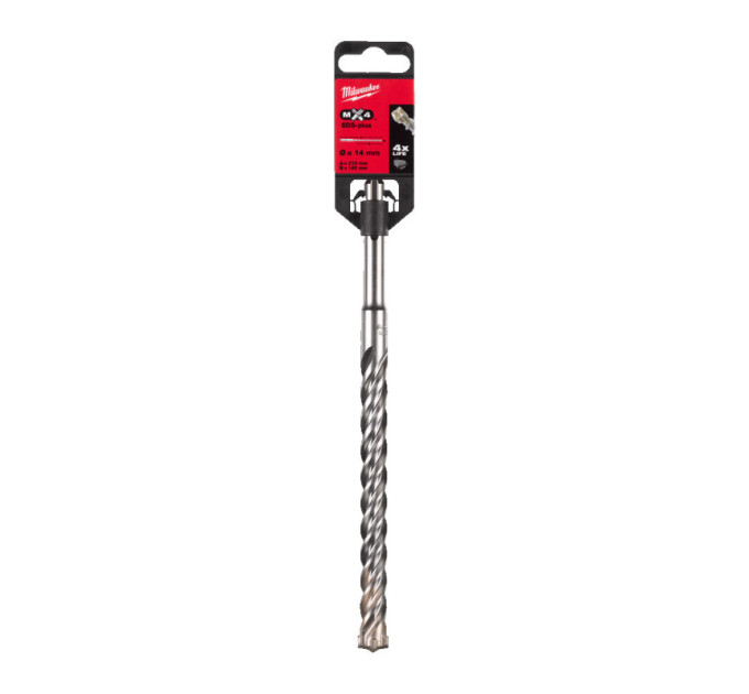 Бур SDS-PLUS MX4 MILWAUKEE, Ø14,0х210х150мм