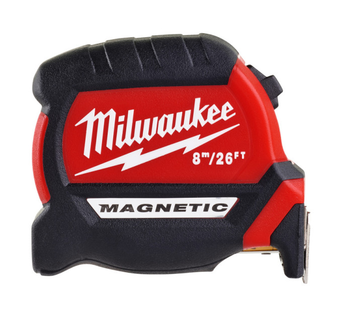 Рулетка магнітна MAGNETIC MILWAUKEE GEN III, 8м/26фт (27мм)