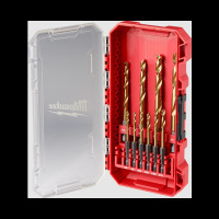 Набор сверл по металлу RedHEX SHOCKWAVE HSS-TiN MILWAUKEE CB, (10шт)