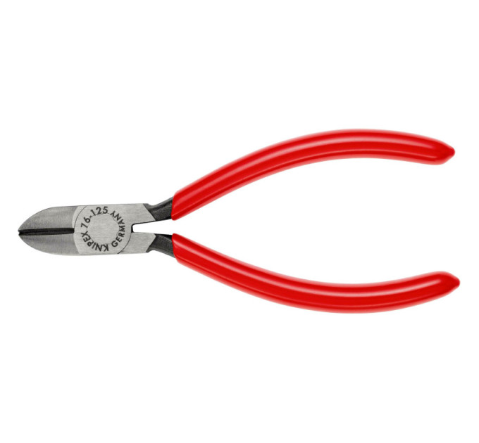 Кусачки боковые (бокорезы) для электроники, Ø3,0мм, 125мм KNIPEX 76 01 125, фосфатированные
