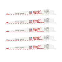 Полотно для сабельных пил FANG TIP THIN KERF MILWAUKEE, 150х5,0мм, (5 шт), (замена на 48475035)