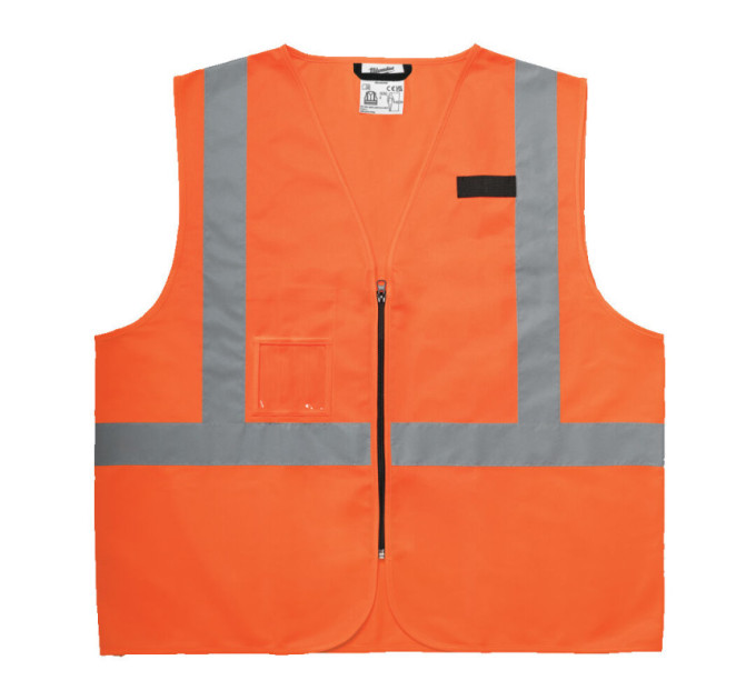 Жилет сигнальный Hi-Viz MILWAUKEE, оранжевый (2XL/3XL)