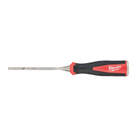 Стамеска плоская 1/4” (6мм) MILWAUKEE