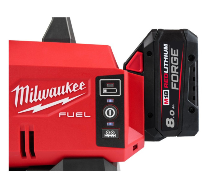 Насос вакуумний акумуляторний бесщёточный MILWAUKEE, M18 FVP5-801 (ЗУ+1Х 8Ач+масло+адаптор) FORGE™