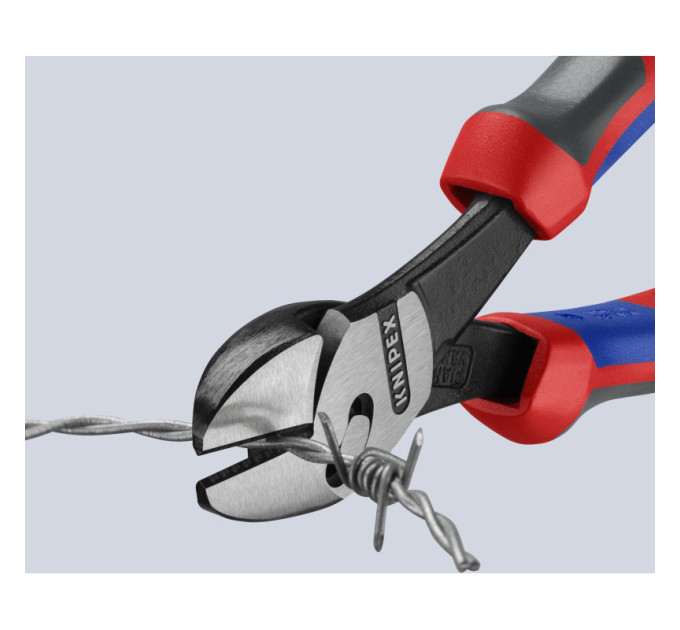 Кусачки боковые (бокорезы) особой мощности TwinForce, Ø4,0мм, 180мм KNIPEX 73 71 180 BK, фосфат