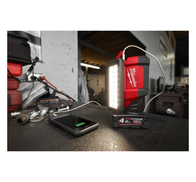 Фонарь светодиодный аккумуляторный MILWAUKEE M12 PAL-0 (каркас)