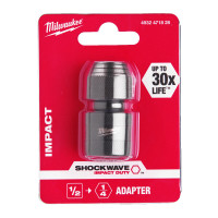 Перехідник ShW MILWAUKEE, з квадрата 1/2" на 1/4" Hex