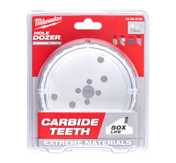 Коронка Bi-Metal HOLE DOZER™ CARBIDE MILWAUKEE Ø114мм