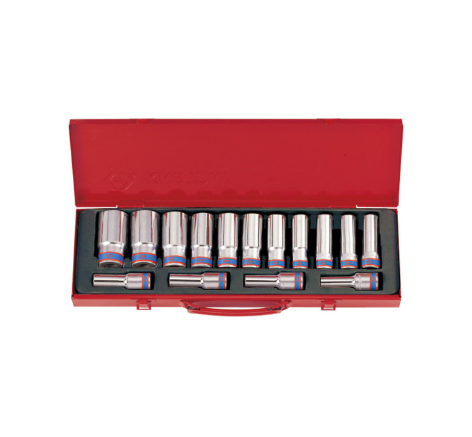 Набор головок 1/2" 15 ед. 12-ти гранные, длинные (10-32mm)
