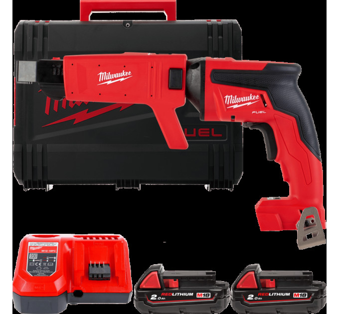 Шуруповерт для гіпсокартону MILWAUKEE M18 FSGC-202X (13Нм) (ЗУ+2акк.Х2Ач+HDкейс)