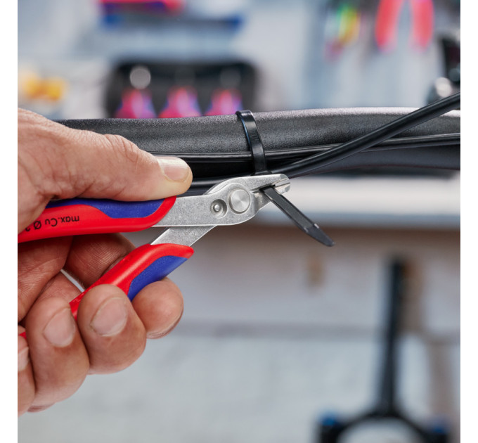 Кусачки Electronic Super Knips XL Ø2,1мм, 140мм KNIPEX 78 03 140 SB (в блистере)