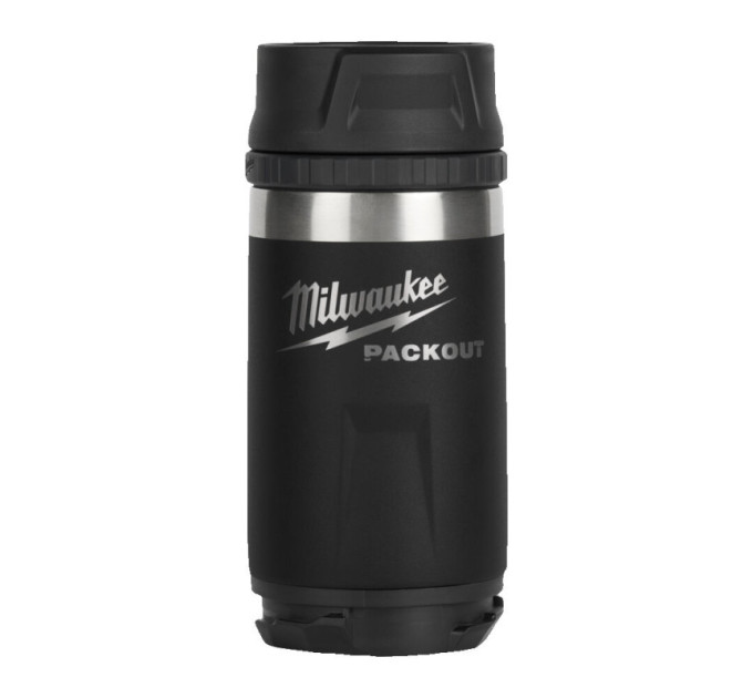 Термочашка PACKOUT MILWAUKEE Sip Lid, 355мл черная
