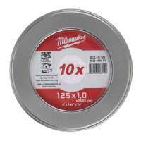 Диск отрезной по металлу MILWAUKEE, SCS 41/125х1,5 PRO+, Ø125мм (10шт в Металбокс)