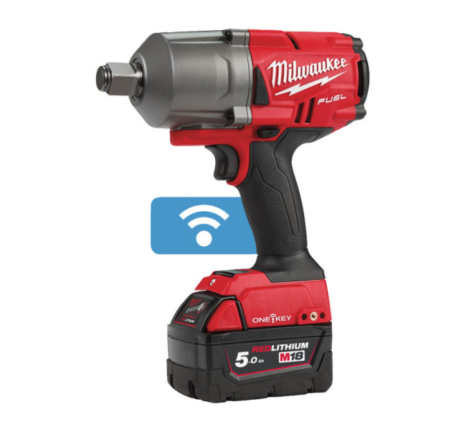 Гайковерт аккумуляторный бесщёточный MILWAUKEE 3/4" (2034Нм) M18 ONEFHIWF34-502X, с кольцом