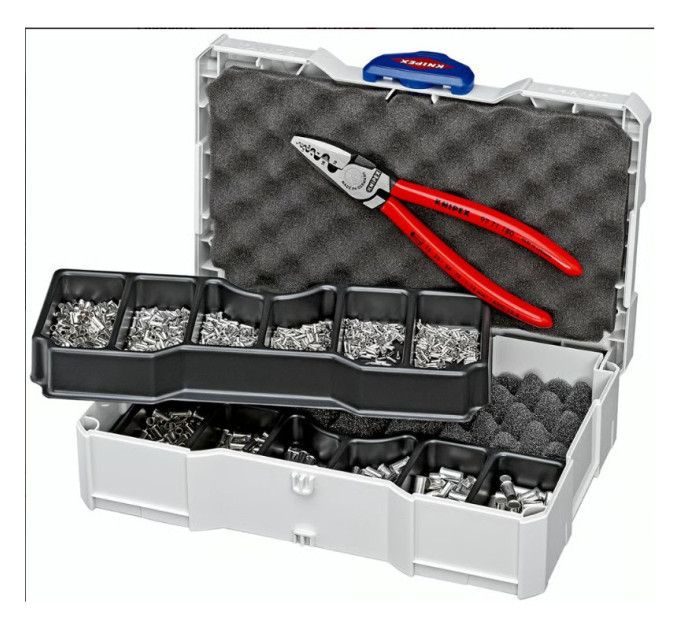 Набор наконечников кабельних для опрессовки KNIPEX 97 90 05 (1190шт)