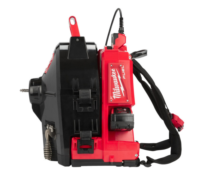 Машина прочистная аккумуляторная ранцевая MILWAUKEE M18 FFSDC16-502 трос 16мм (ЗУ+2акк.Х5Ач)
