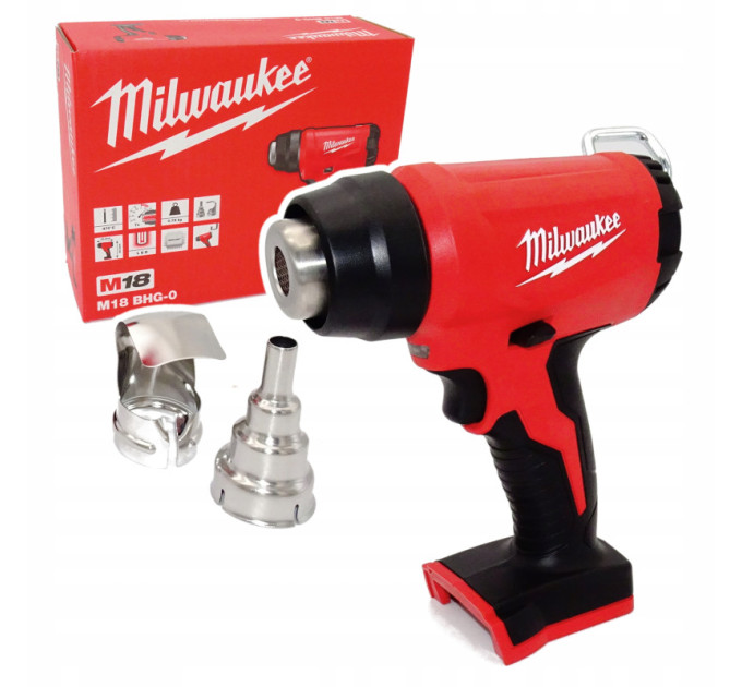 Пистолет горячего воздуха - фен аккумуляторный MILWAUKEE M18 BHG-0 (каркас)