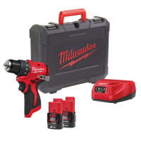 Дриль-шуруповерт акумуляторна безщіткова MILWAUKEE M12 BLDDRC-202С (40Нм) (ЗУ+2акк.Х2Ач+кейс) Дриль-шуруповерт акумуляторна безщіткова MILWAUKEE M12 BLDDRC-202С (40Нм) (ЗУ+2акк.Х2Ач+кейс)