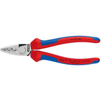 Инструмент для обжима контактных гильз 0,25-16,0мм², 180мм KNIPEX 97 72 180, фосфатированный
